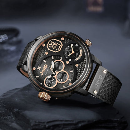 Jeep Wrangler Black Dial Strap Watch