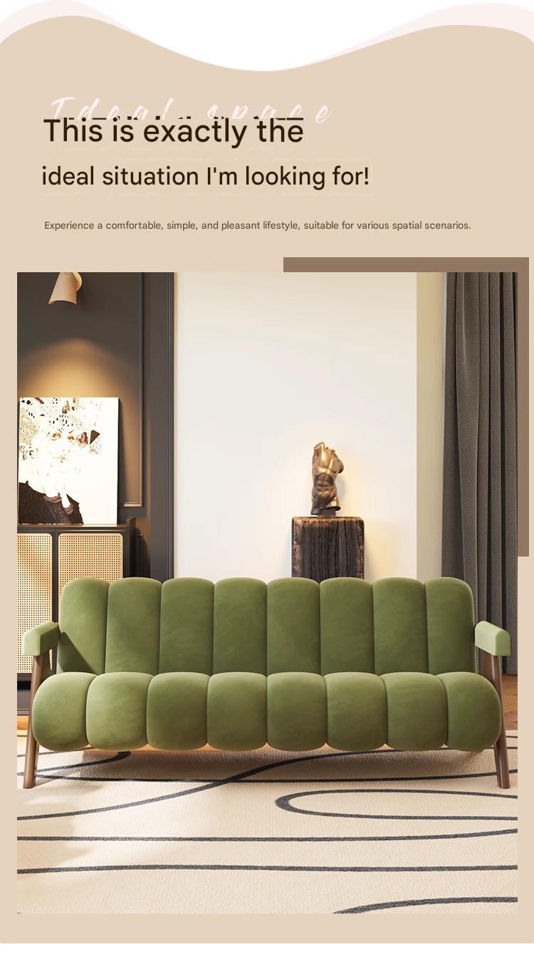 French Retro Sofa Set With Coffee Table Combination
