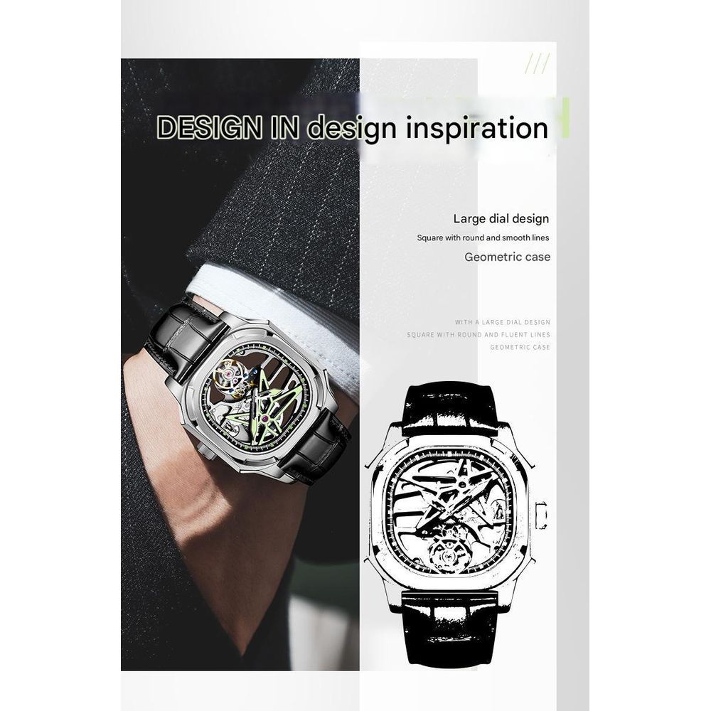 AESOP Square Luminous Mechanical Watch