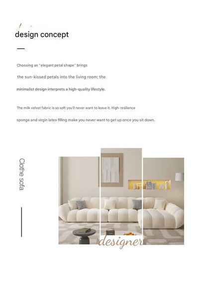 Luxury L-Shape Sectional Sofa with Chaise Lounge