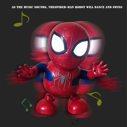 Spiderman Interactive Dancing Robot Toy with LED