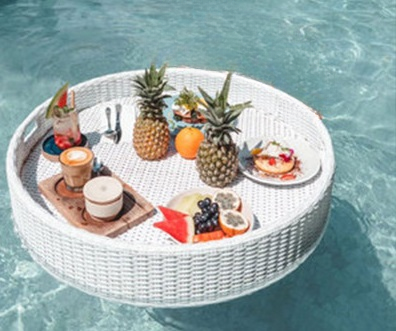 Luxury Rattan Floating Pool Tray