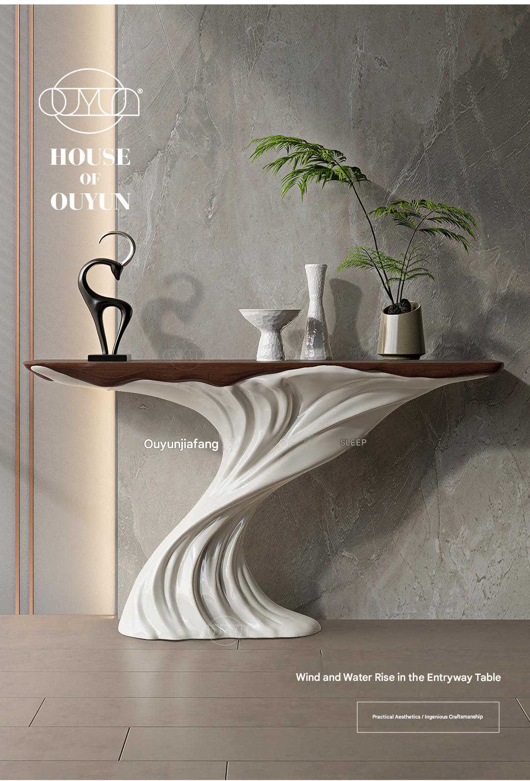 Luxury Artistic Entrance Console Table