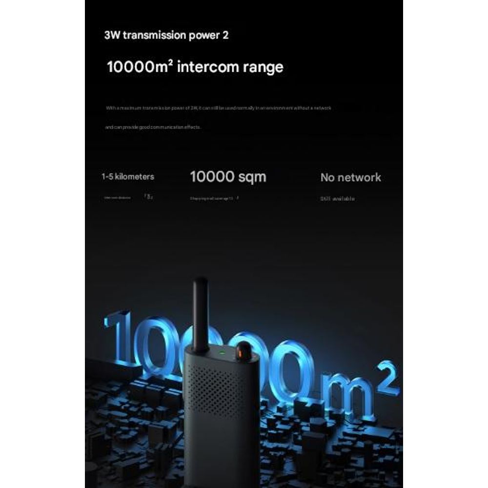 Xiaomi Mi Walkie Talkie 3 Chat Edition APP Programming 5km Range