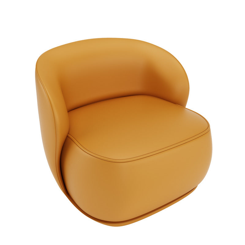 Luxury Lounge Chair With Curved Backrest