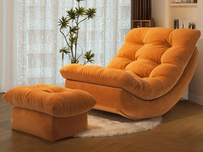 Luxury Recliner Lounge Chair with Ottoman Footrest