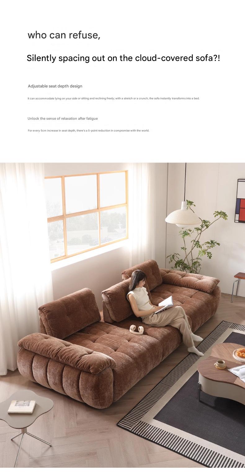 Premium Modern Adjustable Sofa with High Backrest Multi Seat
