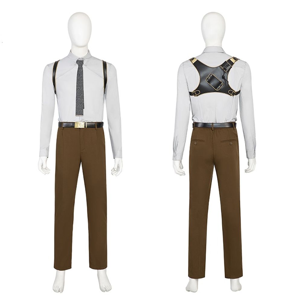 Loki 2 Brown Suit Cosplay Costume
