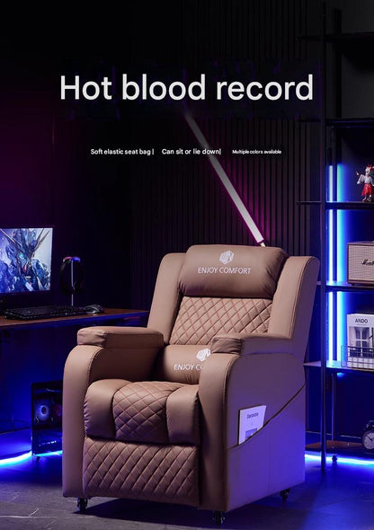Luxury E-Sports Recliner Sofa Chair With Wheels