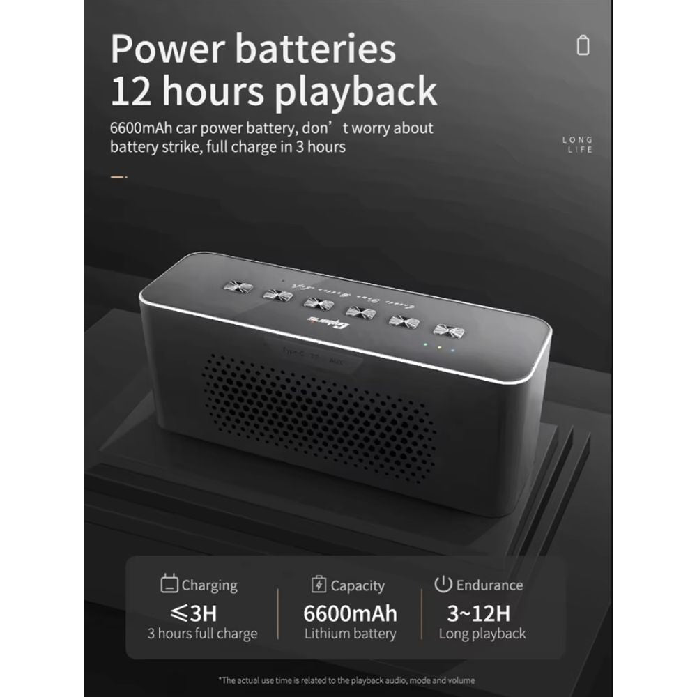 Cyboris Al 80W Smart Metal Subwoofer Wireless Speaker