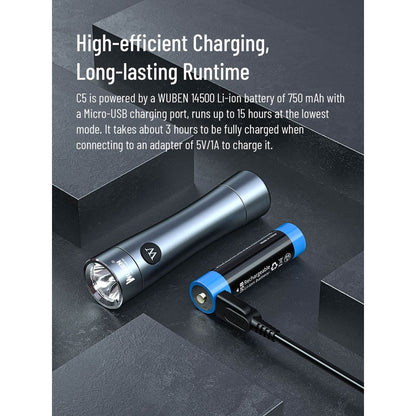 Wuben C5 Long-Range Flashlight