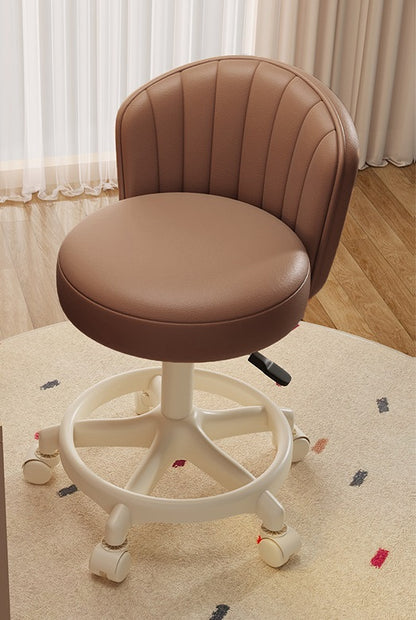 Luxury Swivel Vanity Chair with Wheels