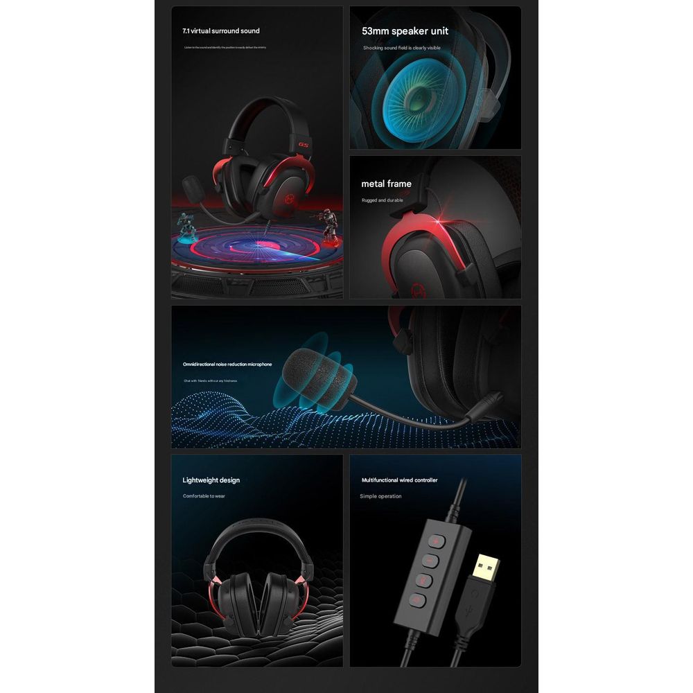 HECATE Edifier G5 Headset With Microphone