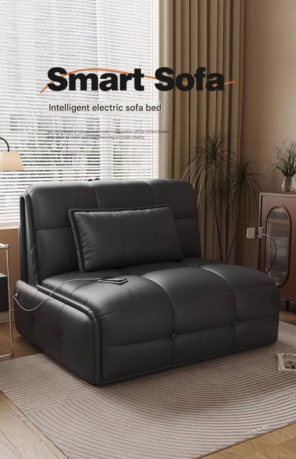 Luxary Electric Leather Folding Sofa Bed