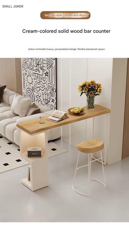 Luxury Solid Wood Sofa Bar Table with Chair