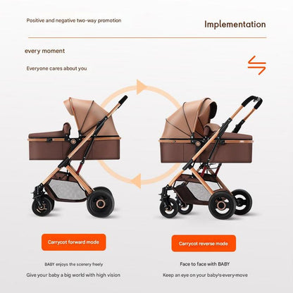 3 in 1 Adjustable Folding Baby Stroller