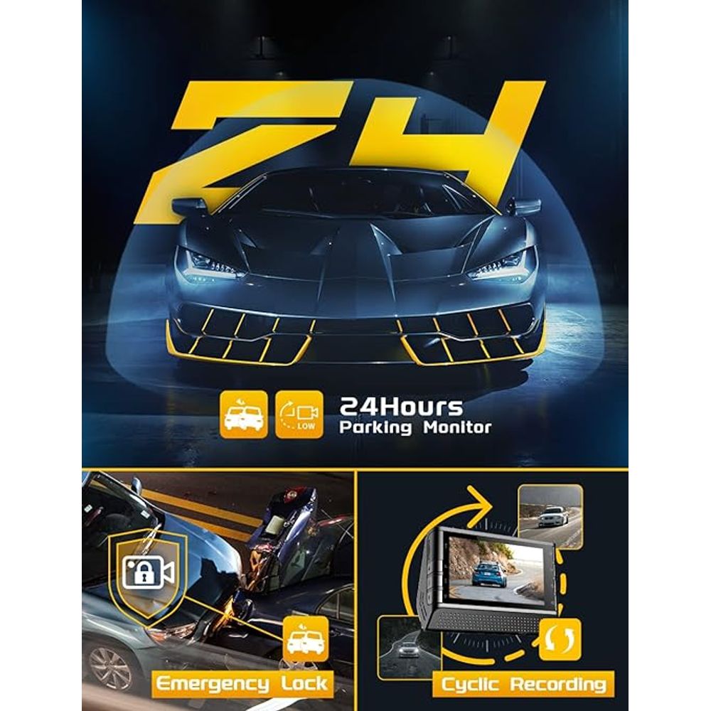 4K Recorder Dual-Channel WIFI Car Dash Cam 5