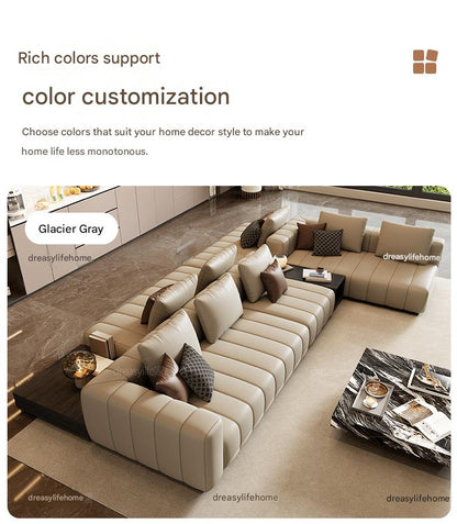 Modern Modular Luxury  Piano Key Sectional Sofa Set
