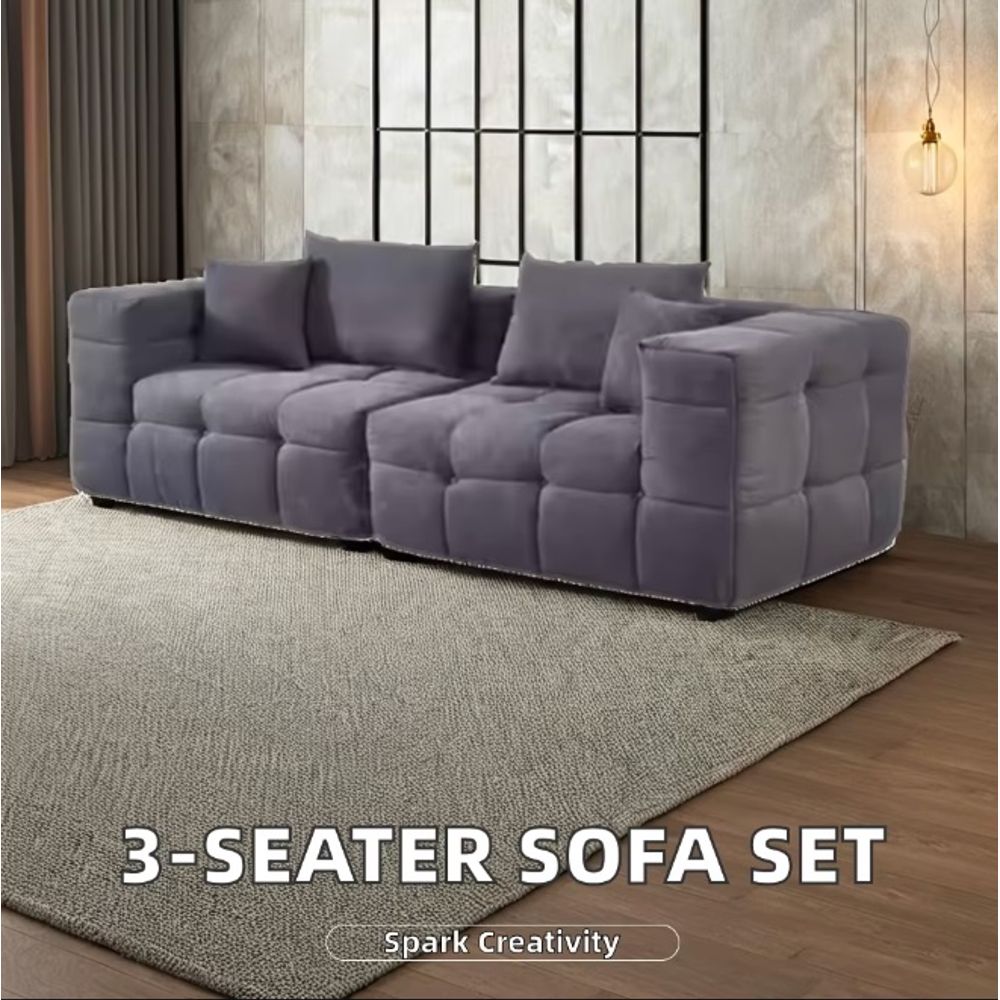 3 Seater Living Room Modular Sectional Compress Sofa