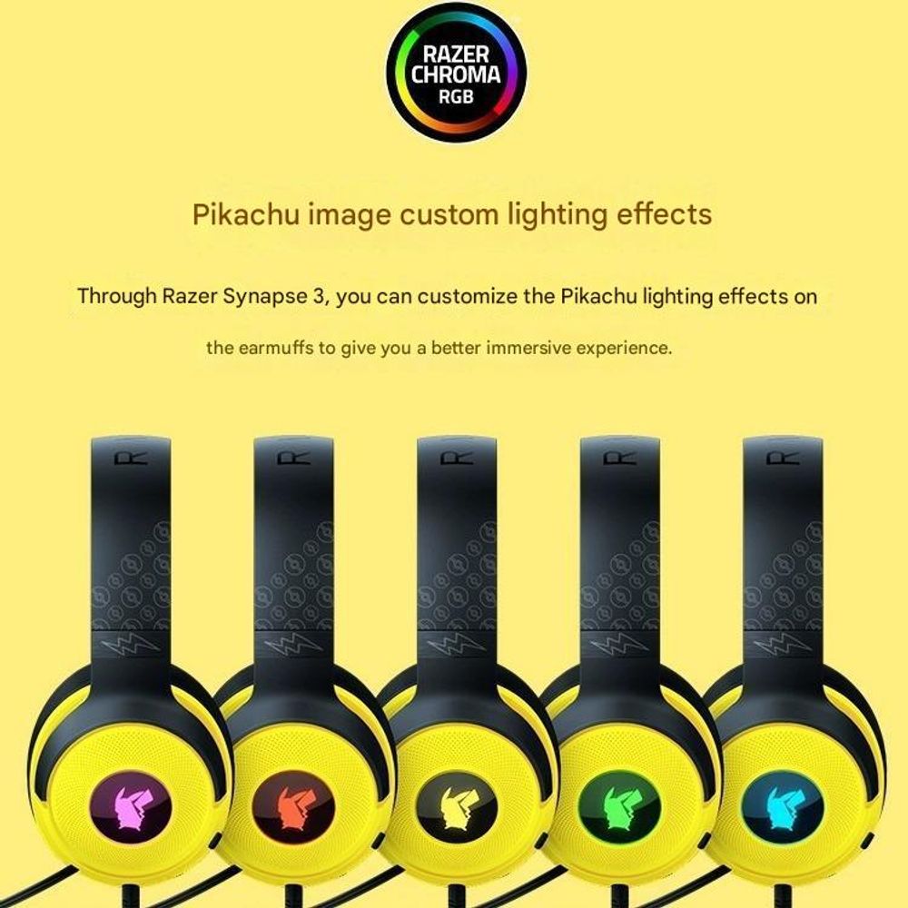 Razer Pokemon Pikachu Wired Headset With Microphone