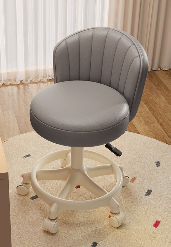 Luxury Swivel Vanity Chair with Wheels