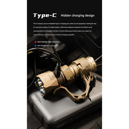 Wuben T4 Portable Tactical Flashlight