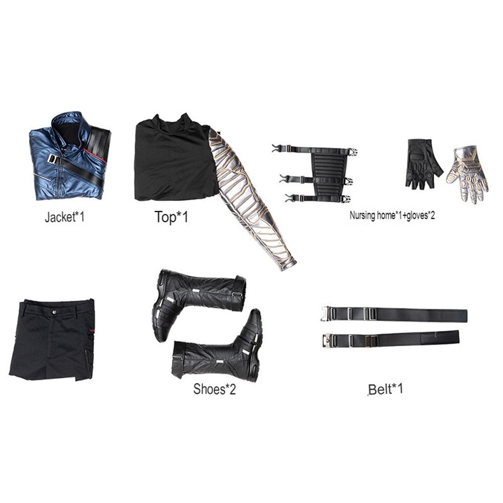 The Falcon and the Winter Soldier Bucky Barnes Cosplay Costume