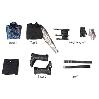 The Falcon and the Winter Soldier Bucky Barnes Cosplay Costume
