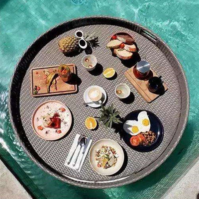 Luxury Rattan Floating Pool Tray