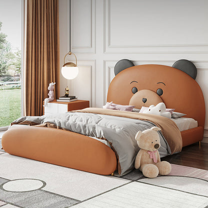 Luxary Teddy Bear Soft Leather Single Bed