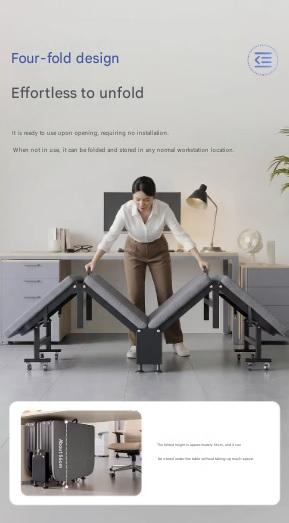 Foldable Office Nap Bed with Adjustable Backrest