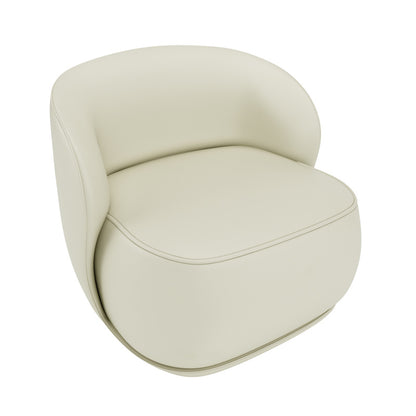 Luxury Lounge Chair With Curved Backrest