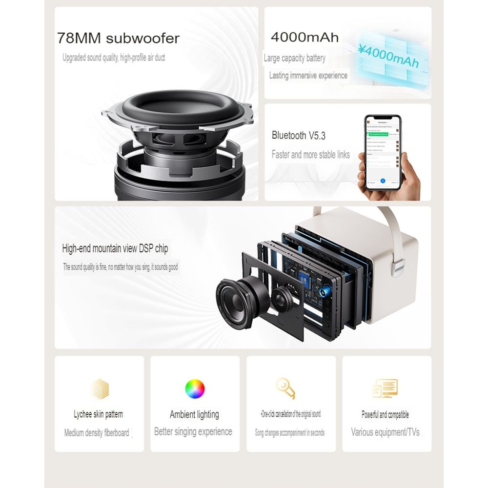 Philips Bluetooth Audio Set Microphone Wind Speaker