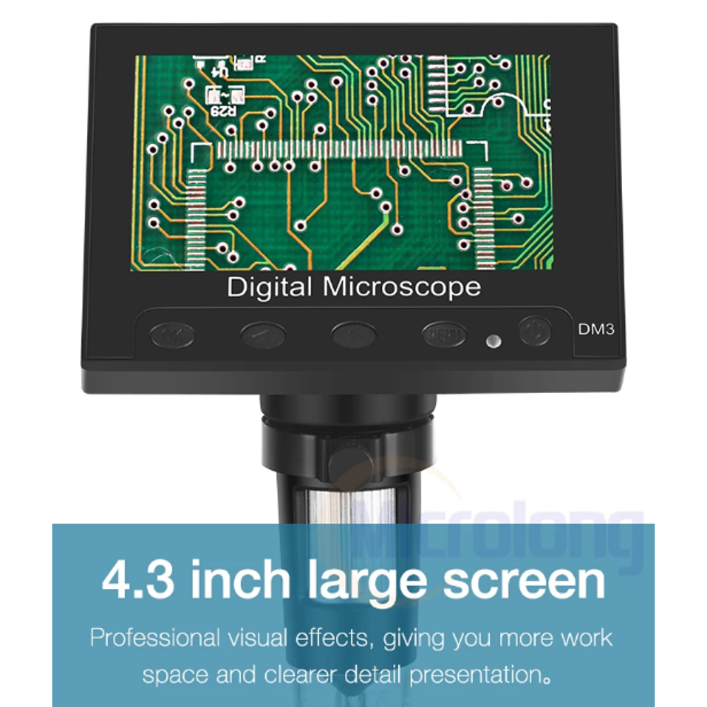 LCD Digital 50X-1000X Magnification Microscope