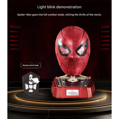Iron Spiderman 1:1 Wearable Helmet with Display Base