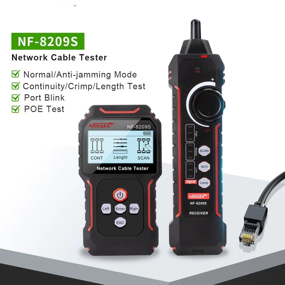 NOYAFA NF-8209S Network Cable Tester Wire Tracer Set