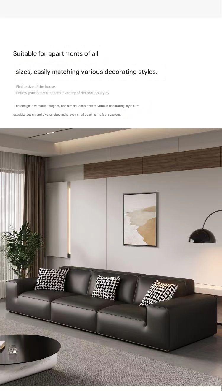 Luxury 3 Seater Leather Sofa