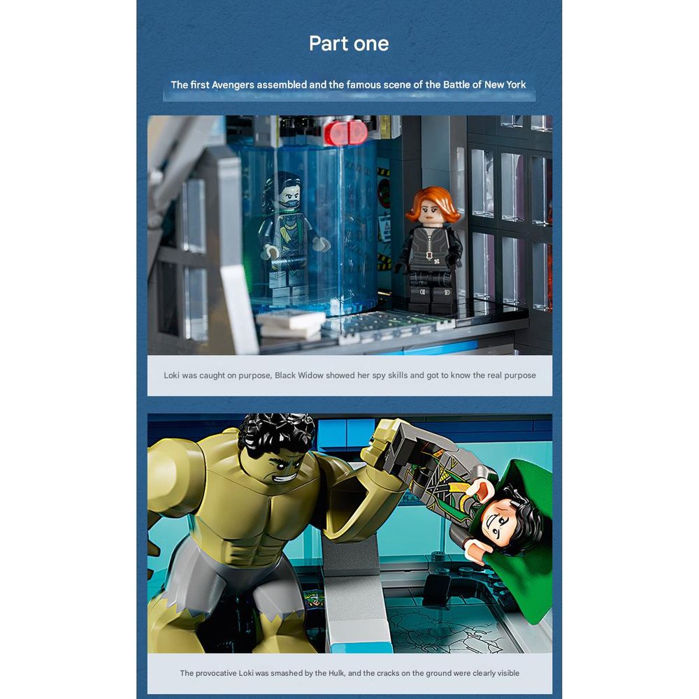 LEGO Marvel Series Avengers Tower Building Blocks