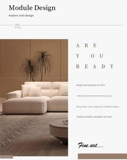 Modern Large Flat Corner Sectional Sofa Set