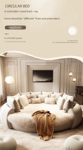 Luxury Round Lounge Sofa Bed