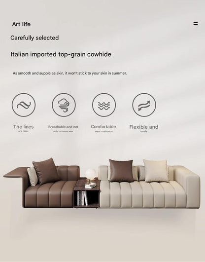 Italian Light Luxury Piano Key Sofa Set