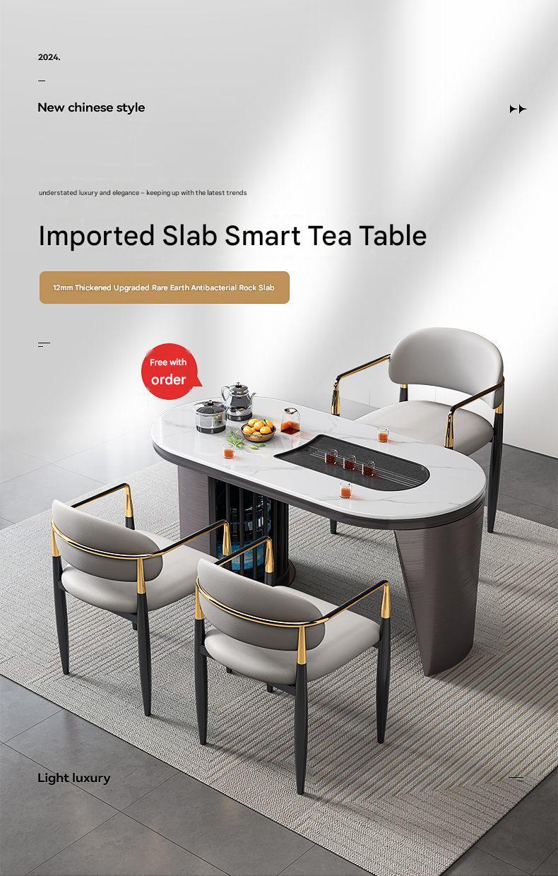 Luxury Modern Tea Table Set with Chairs