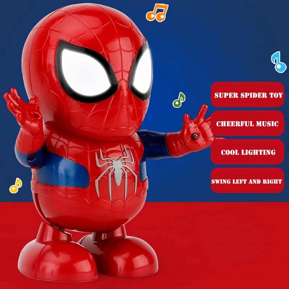 Spiderman Interactive Dancing Robot Toy with LED