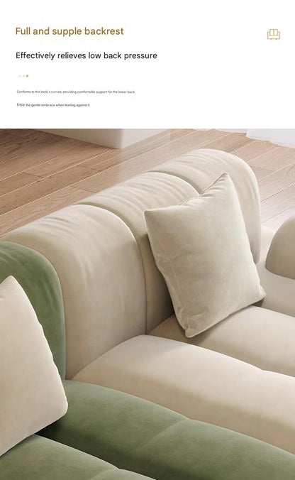 Luxury Modular Fabric Sofa Set with Dual Tone Design