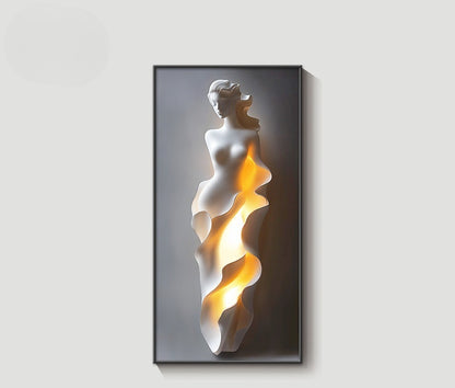 Modern LED Relief Wall Art Painting Frame
