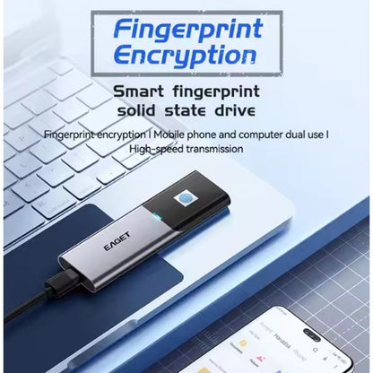 EAGET FM6 1TB Fingerprint Unlocking SSD Hard Drive