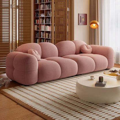 Luxury Velvet Puff Fabric Sofa