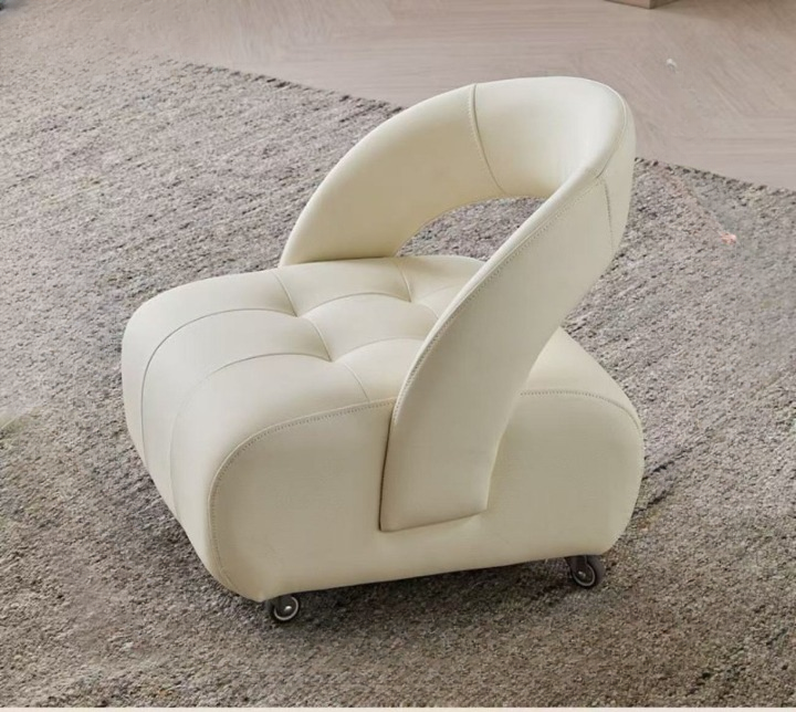 Luxury Swivel Sofa Stool With Wheels