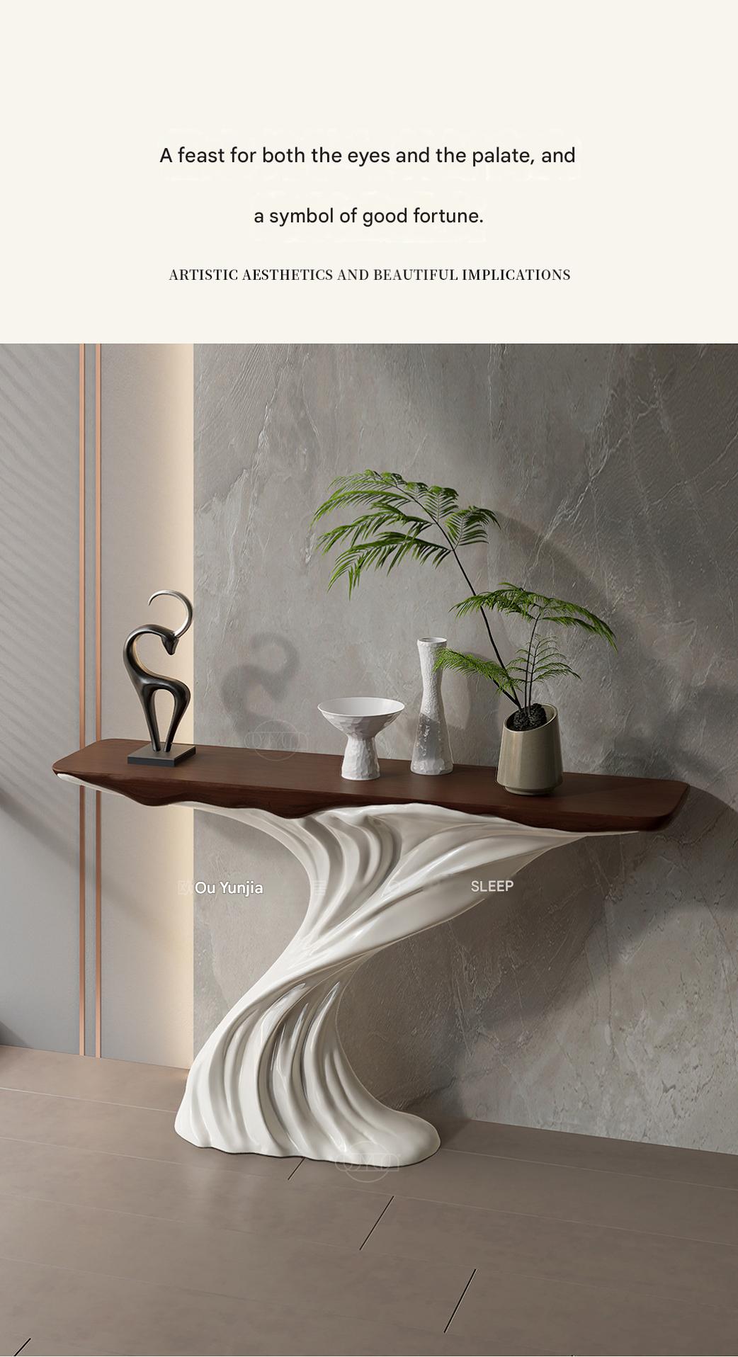 Luxury Artistic Entrance Console Table