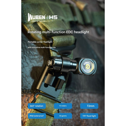 Wuben H5 Multi-Function EDC Headlamp